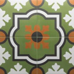Equipe Cerámicas Rivoli Verde zöld cementlap mintás járólap és falburkolat