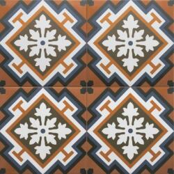 Equipe Cerámicas Rivoli Chelsea barna cementlap mintás járólap és falburkolat