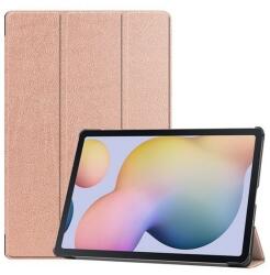 Samsung Tab S7 Plus 12.4 / Tab S7 FE 12.4 / Tab S8 Plus 12.4, mappa tok, Trifold, vörösarany