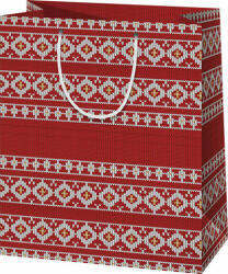 Cardex Piros-fehér karácsonyi óriás méretű ajándéktáska 33x15x45cm (42151) - jatekshop