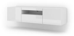 BIM Furniture TV-szekrény Fehér Színben Fényes Fronttal Aura 150 (bim_TV_STAND_AURA_150_WHITE_GLOSS_5903769712465)