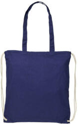 EVERESTUS Saculet cu snur si manere lungi, Everestus, 20IAN160, Bumbac, Albastru (EVE06-12027603)