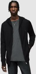 AllSaints - felső Mode Merino Zip Hood - fekete XS
