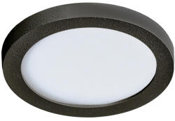 AZzardo Slim fürdőszobai mennyezeti lámpa, fekete, 4000K természetes fehér, beépített LED, 6W, 500 lm, AZ-2835 (AZ-2835)