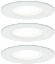 Paulmann 92984 Nova fürdőszobai beépíthető lámpa, kerek, 3db-os szett, fix, 3-step-dimming, fehér, 3x GU10 foglalat, 450 lm, IP44 (92984)