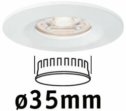 Paulmann 94298 Nova Mini beépíthető lámpa, kerek, fix, fehér, 2700K melegfehér, Coin foglalat, 310 lm, IP44 (94298)
