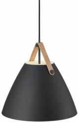 Nordlux Strap 36 1 ágú függeszték, fekete, E27, max. 40W, 36cm átmérő, 84343003 (84343003)