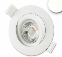 LEDIUM Süllyesztett COB LED lámpatest, 15W, 1250lm, 4000K természetes fehér, 45°, IP40, CRI90, fehér, fényerőszabályozható (OH9113305)