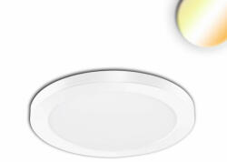 LEDIUM Slim Flex LED mélysugárzó, 6W, 510lm, ColorSwitch 3000-3500-4000K változtatható fehér, 120°, CRI80, IP44, 13, 9cm átmérő, fehér (OH9114020)