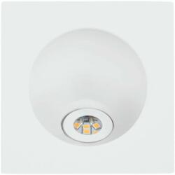 EGLO 96901 Zarate beépíthető lámpa, süllyesztett, fix, 8 cm x 8 cm, fehér, 200 lm, 3000K melegfehér, beépített LED, 2W, IP20 (96901)