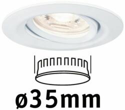 Paulmann 94292 Nova Mini beépíthető lámpa, kerek, billenthető, fehér, 2700K melegfehér, Coin foglalat, 310 lm, IP23 (94292)