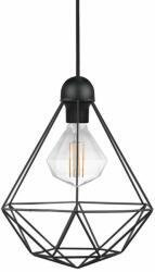 Nordlux Tees 1 ágú függeszték, fekete, E27, max. 60W, 29cm átmérő, 84863003 (84863003)