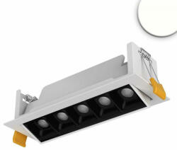 LEDIUM Süllyesztett Slim forgatható LED lámpatest, fehér/fekete, 10W, 650lm, 4000K természetes fehér, 16, 7cm, IP20, CRI90, 15° (OH9113845)