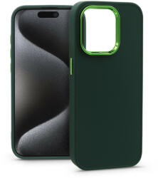 Haffner Apple iPhone 15 Pro szilikon hátlap - Frame - zöld - bluedigital