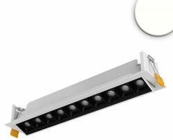LEDIUM Süllyesztett Slim forgatható LED lámpatest, fehér/fekete, 20W, 1300lm, 4000K természetes fehér, 30cm, IP20, CRI90, 15° (OH9113846)