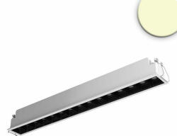 LEDIUM Süllyesztett Slim LED lámpatest, fehér/fekete, 30W, 1950lm, 3000K melegfehér, 41, 2cm, IP20, CRI90, 30°, fényerőszabályozható (OH9113849)