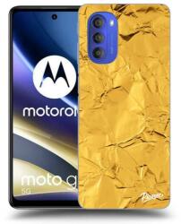 Picasee Husă transparentă din silicon pentru Motorola Moto G51 - Gold