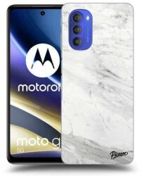 Picasee Husă transparentă din silicon pentru Motorola Moto G51 - White marble