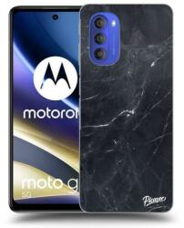 Picasee Husă transparentă din silicon pentru Motorola Moto G51 - Black marble