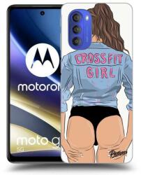 Picasee Husă transparentă din silicon pentru Motorola Moto G51 - Crossfit girl - nickynellow