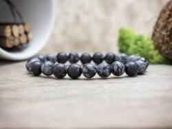 R. M. ékszer Hópehely-obszidián ásvány karkötő (3761-RM-14)