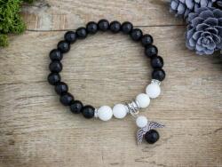 R. M. ékszer Fekete angyal vegyes ásvány karkötő (18638RM15)
