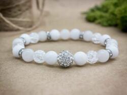 R. M. ékszer Hófelhő varázs vegyes ásvány karkötő (18604RM17)