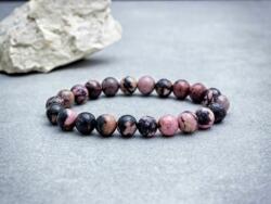 R. M. ékszer Élénkítő rodonit ásvány karkötő (12505-RM-20)