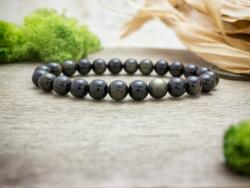 R. M. ékszer Feloldódás arany obszidián ásvány karkötő (9934-RM-20)