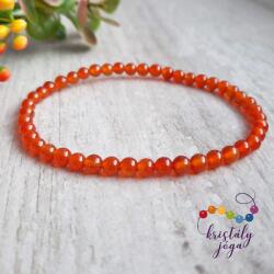 Kristály Jóga Shop Karneol 4 mm-es ásvány karkötő