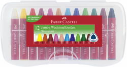 Faber-Castell Creioane Cerate 12 Culori Jumbo Cutie Plastic Faber-castell