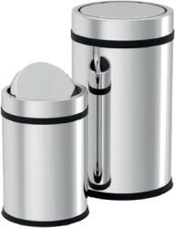 SMR Professional Hygiene Cos gunoi inox 12 litri cu capac batant si galeata interioara SMR Professional Hygiene