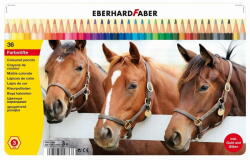 Eberhard Faber Creioane Colorate 36 Culori Cutie Metal Eberhard Faber