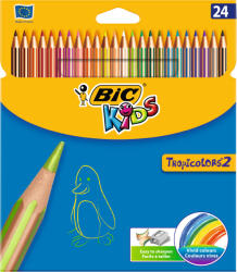 BIC Creioane Colorate 24 Culori Tropicolors Bic