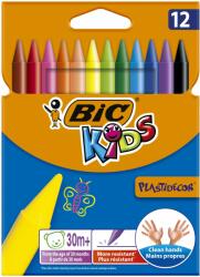 BIC Creioane Cerate 12 Culori Plastidecor Bic