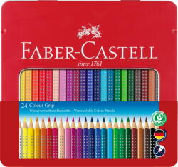 Faber-Castell Creioane Colorate 24 Culori Cutie Metal Grip 2001 Faber-castell