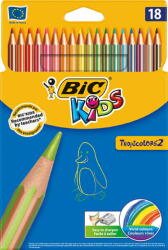 BIC Creioane Colorate 18 Culori Tropicolors Bic