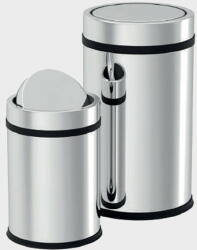 SMR Professional Hygiene Cos de gunoi din inox cu capac batant 20 litri