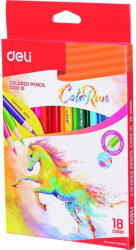 Deli Creioane Colorate 18 Culori Colorun Deli