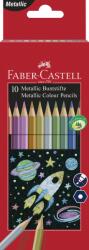 Faber-Castell Creioane Colorate Metalizate 10 Culori Faber-castell