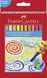 Faber-Castell Creioane Cerate Retractabile 24 Culori Faber-castell