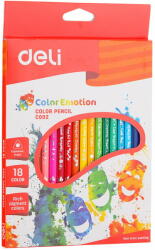 Deli Creioane Colorate 18 Culori Color Emotion Deli