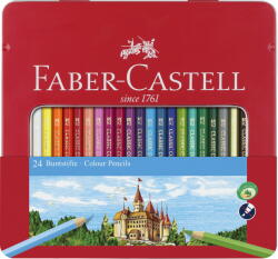 Faber-Castell Creioane Colorate 24 Culori Cutie Metal-2 Faber-castell