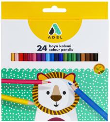 ADEL Creioane Colorate 24 Culori Adel