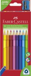 Faber-Castell Creioane Colorate Jumbo 10 Culori + Ascutitoare Faber-castell