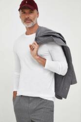 Benetton pamut hosszúujjú fehér, sima - fehér S - answear - 6 690 Ft
