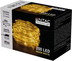 Entac Karácsonyi IP44 200 PVC Bevonatú Micro LED WW 20m ECML-200-WW | KÜLÖN CSOMAG (ECML-200-WW)