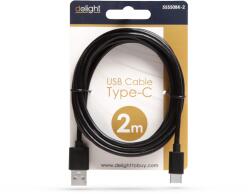  Adatkábel - USB Type-C - fekete - 2 m (töltőkábel)