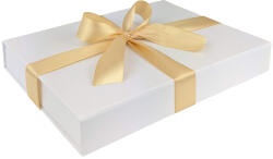 Prémium ajándékdoboz Fehér ajándékdoboz, díszdoboz - 22 x 16 x 3 cm