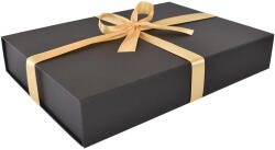 Prémium ajándékdoboz Fekete ajándékdoboz, díszdoboz - 37 x 26 x 6 cm